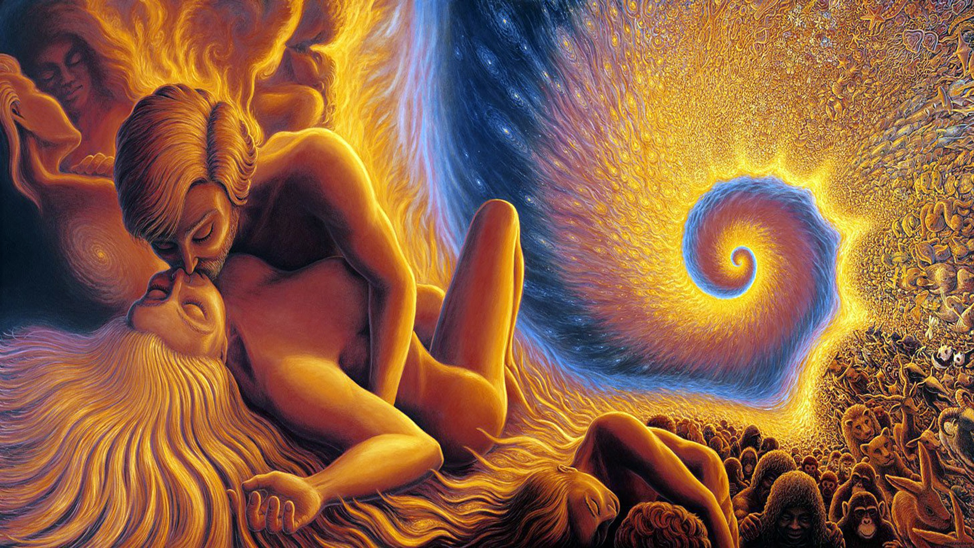 Twin flame sexual energy in threesomes