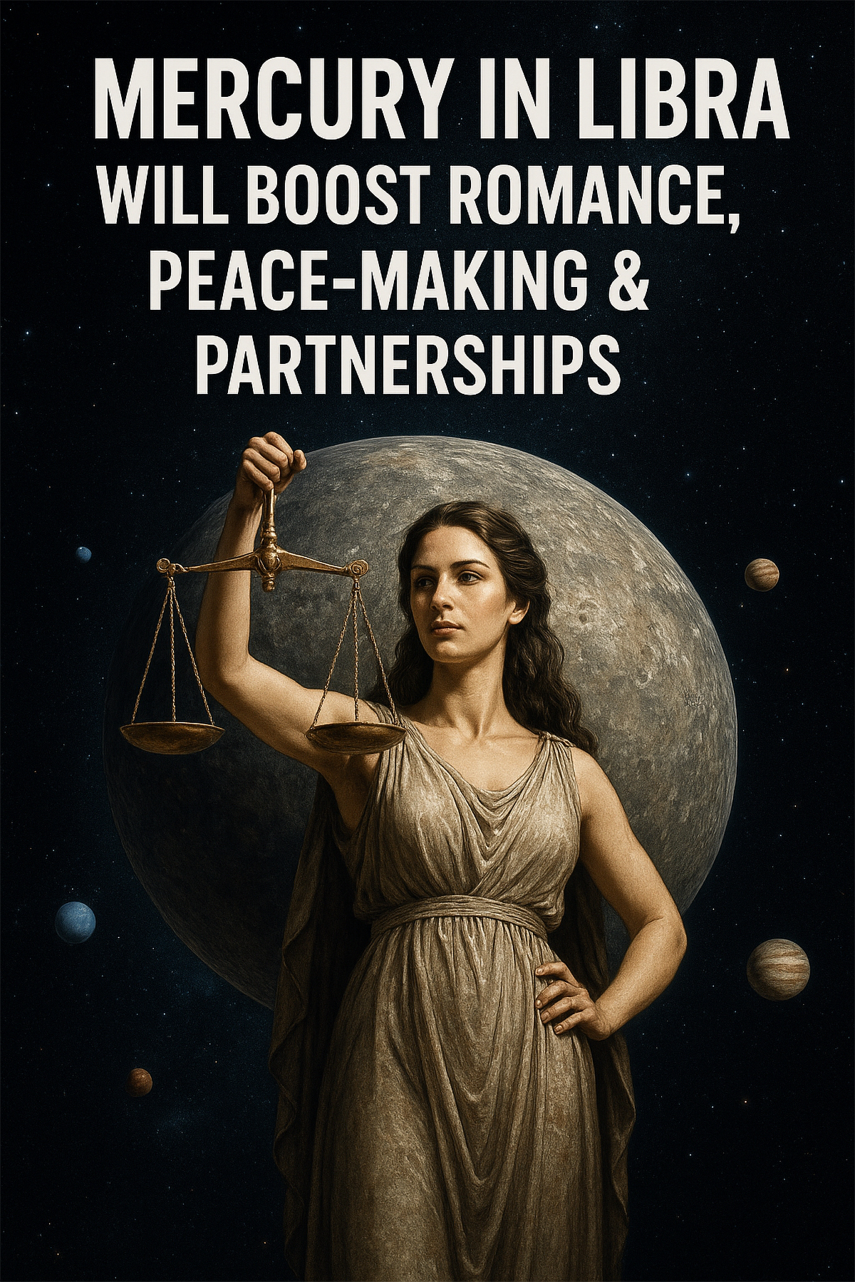 Mercury in Libra Will Boost Romance, Peace-Making & Partnerships... AI Page Img...
